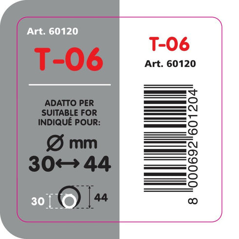 Ornament toba esapament curbat T-06 din otel inoxidabil lustruit racordare Ø30-44mm